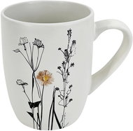 Clay Ceramic Mug Cream Garden colour 350 ml, cream / black - Mug