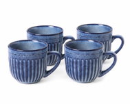 Clay 4 ks keramických hrnků Marine 250 ml, modrá - Mug