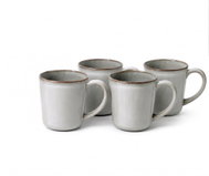 Clay 4 ks keramických hrnků Shadow 350 ml, šedý - Mug