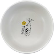 Clay Ceramic bowl Cream Garden colour 15 cm, cream / black - Small Bowl