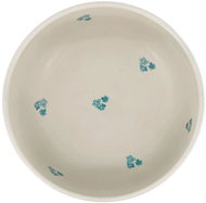 Clay Ceramic bowl Cream Pomněnka 15 cm, cream / blue - Small Bowl