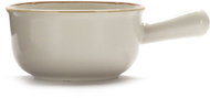 Clay Ceramic bowl Cotta with handle 18 × 6,5 cm, cream - Small Bowl