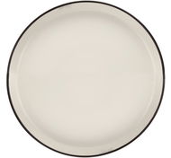 Clay Mělký talíř Land, 27,5 cm, černobílý - Talíř
