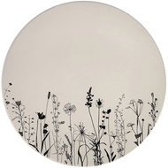 Clay Ceramic shallow plate Cream Garden 26,5 cm, cream / black - Plate
