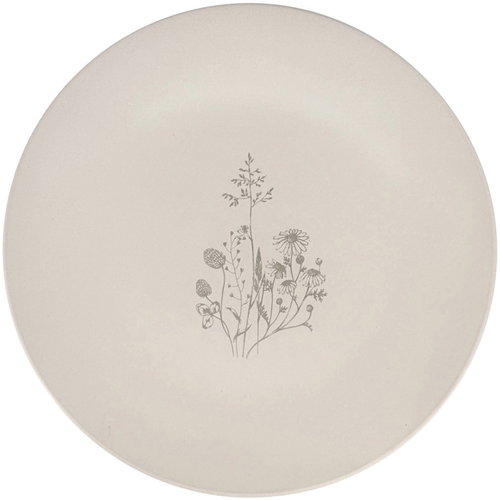 Clay Ceramic shallow plate Cream Charm 26,5 cm, cream / taupe - Plate - Main image