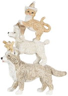 Clayre & Eef Statuette of animals with hats - Christmas Decoration