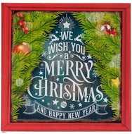 Clayre & Eef Picture Merry Christmas - tree - Christmas Decoration