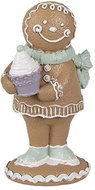 Clayre & Eef Gingerbread with cake 11 cm - Christmas Decoration
