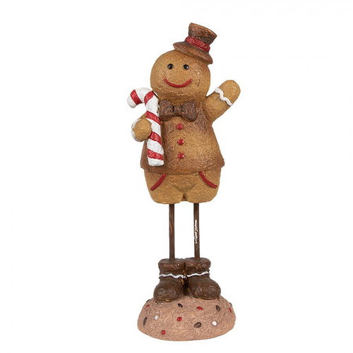 Clayre & Eef Gingerbread Man 18 cm - Christmas Decoration - Main image