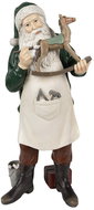 Clayre & Eef Santa with rocking horse - Christmas Decoration