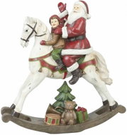 Clayre & Eef Decorative Santa on horseback - Christmas Decoration