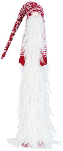 Clayre & Eef Santa with long hair - Christmas Decoration - Main image