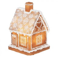 Clayre & Eef Gingerbread House LED - Christmas Decoration
