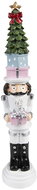 Clayre & Eef Nutcracker with a tree on its head - Christmas Decoration