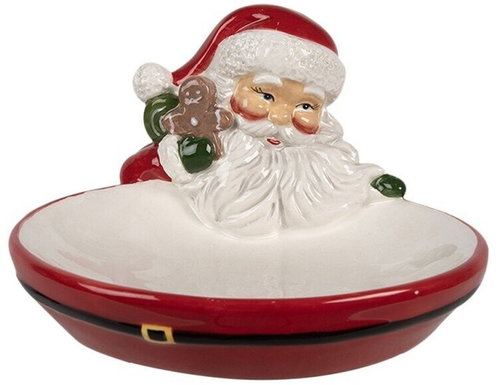 Clayre & Eef Ceramic bowl Santa Claus - Christmas Decoration - Main image