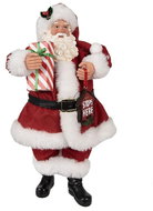 Clayre & Eef Santa with a gift - Christmas Decoration