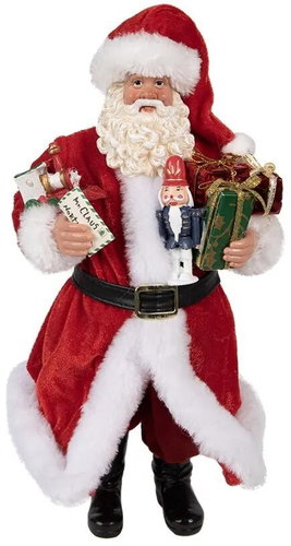 Clayre & Eef Santa with gifts - Christmas Decoration - Main image