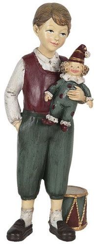 Clayre & Eef Little Boy with a Puss in Boots - Christmas Decoration - Main image