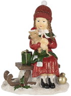 Clayre & Eef Miss with a cat - Christmas Decoration