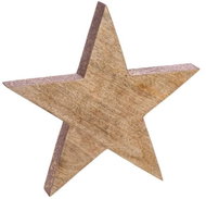 Clayre & Eef Decorative wooden star 23 cm - Christmas Decoration