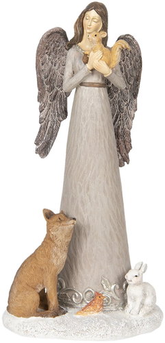 Clayre & Eef Angel with animals - Christmas Decoration - Main image