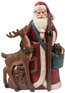 Clayre & Eef Santa with reindeer 30 × 20 cm - Christmas Decoration