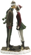 Clayre & Eef Colourful statue of a couple on skis - Christmas Decoration