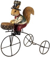 Clayre & Eef Squirrel on tricycle - Christmas Decoration