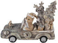 Clayre & Eef Animals in the car - Christmas Decoration