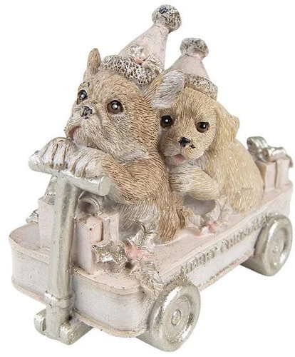 Clayre & Eef Dogs in wheelchairs - Christmas Decoration - Main image