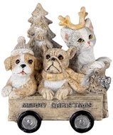 Clayre & Eef Kitty and the dogs are taking the tree - Christmas Decoration