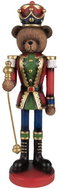 Clayre & Eef Teddy Bear as Nutcracker 31 cm - Christmas Decoration