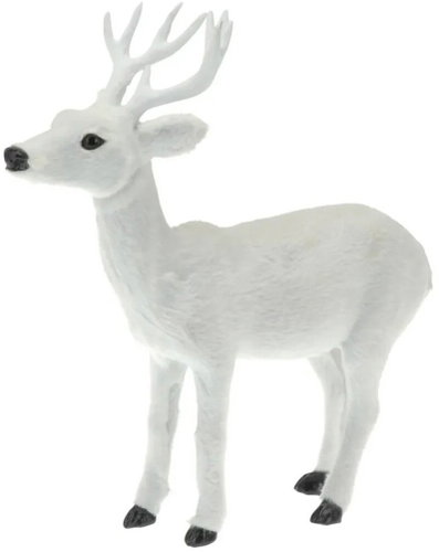Highlife White Deer 40 cm - Christmas Decoration - Main image
