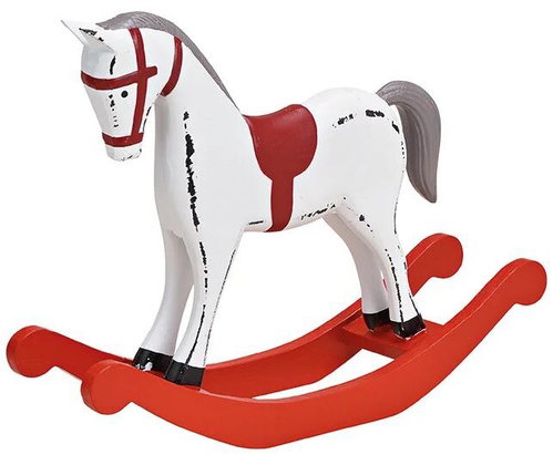 Clayre & Eef Rocking Horse Large - Christmas Decoration - Main image