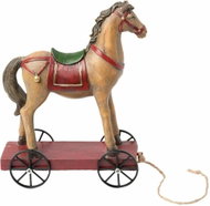 Clayre & Eef Decorative horse on wheels - Christmas Decoration