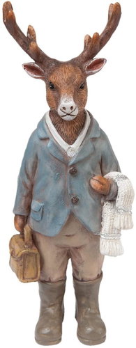 Clayre & Eef Decorative statue - reindeer dad - Christmas Decoration - Main image