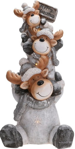 Highlife Reindeer pyramid with LED light - Christmas Decoration - Main image
