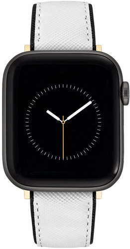 Nine West Faux leather strap black and white, for Apple Watch 42-45 mm - Watch Strap - Main image
