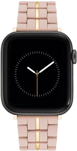 Nine West Strap pink with gold stripe in the middle, for Apple Watch 38-41 mm - Watch Strap - Main image