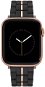 Nine West Remienok čierny s ružovo-zlatým prúžkom uprostred, na Apple Watch - Remienok na hodinky