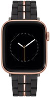 Nine West Black strap with rose gold stripe in the middle, for Apple Watch 42-45 mm - Watch Strap