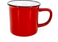 Clay Mug Tin Cup 380 ml, red - Mug