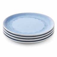 Clay Aqua 4 ks keramických mělkých talířů, průměr 26,5 cm, světle modrý - Set of Plates