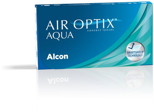 Air Optix Aqua (3 lenses) dioptrie: -1.00, curvature: 8.60 - Contact Lenses - Main image