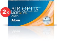 2× Air Optix Night&Day Aqua (6 čoček) dioptrie: -1.50, zakřivení: 8.6 - Kontaktní čočky