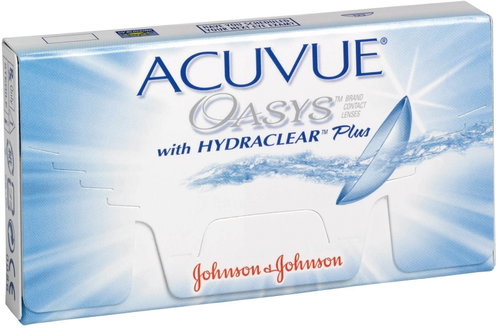 Acuvue Oasys (6 lenses) dioptres: -6.00, curvature: 8.00 - Contact Lenses - Main image