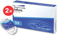 2× Soflens 59 (6 Lenses) Diopter: -1.25, Curvature: 8.60 - Contact Lenses