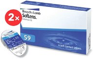 2× Soflens 59 (6 Lenses) Dioptre: -2.50, Curvature: 8.60 - Contact Lenses