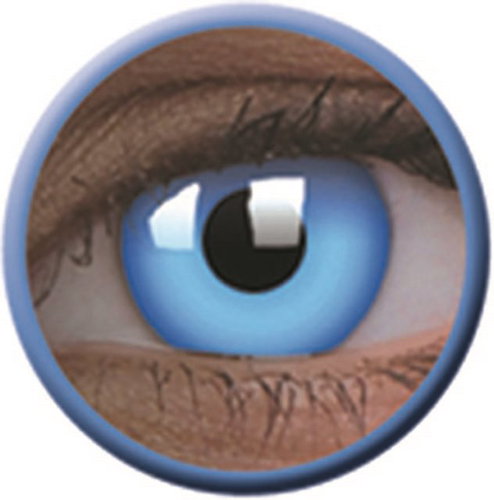 ColourVue Crazy Lens UV shining - Glow Blue (2 lenses - 1-year wear) - non-prescription - Contact Lenses - Main image