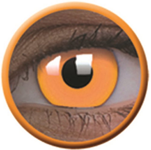 ColourVue Crazy Lens UV shining - Glow Orange (2 lenses - 1-year wear) - non-prescription - Contact Lenses - Main image
